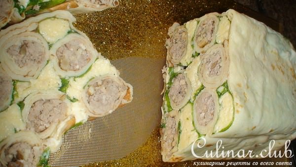 Блинная закуска "Шахматы"