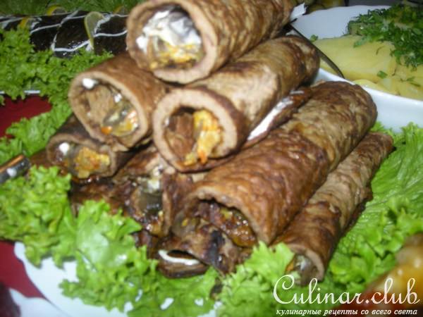 Рулетики из печени