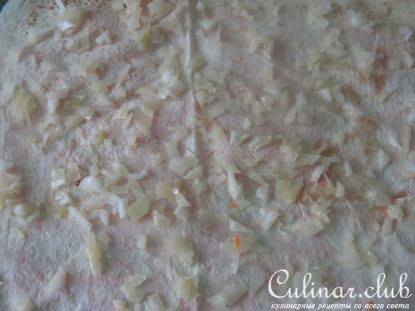 Рулет из армянского лаваша с овощами по-корейски