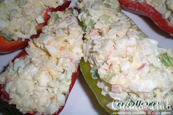 "Лодочки" из перца (вариант)