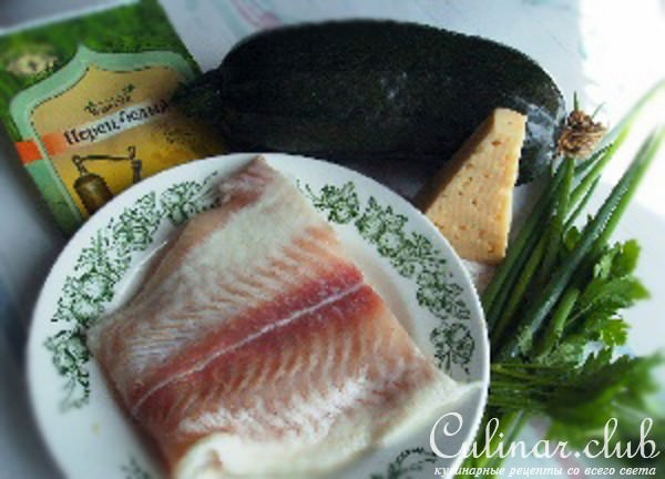 Кабачковые рулетики с рыбой и сыром