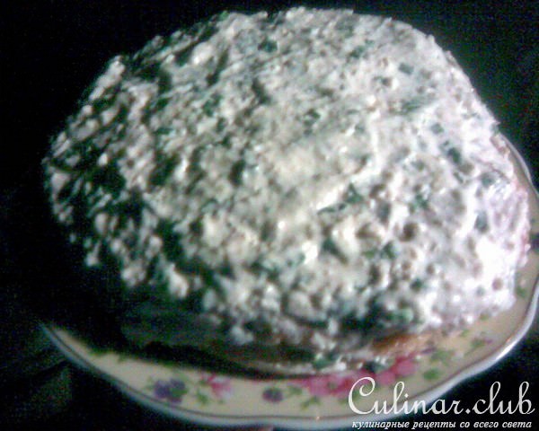 Постный блинный торт-закуска