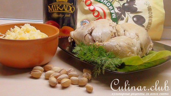 Салат-закуска «Персиковое наслаждение».