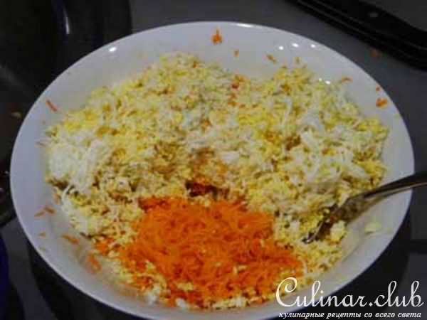 Яичный салатик для мамы (мама - это я)