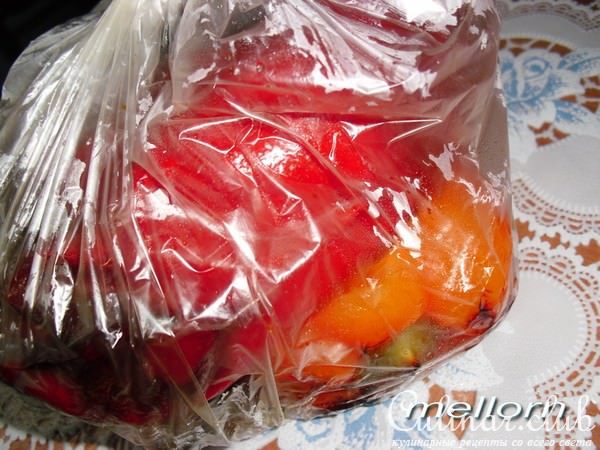 Террин из баклажанов с овощами и брынзой