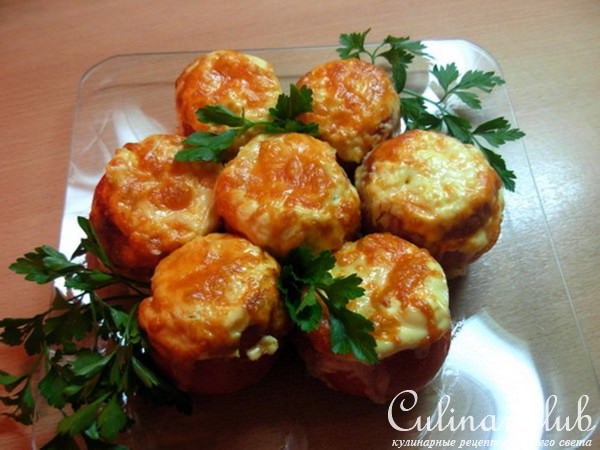 Помидоры, фаршированные курицей