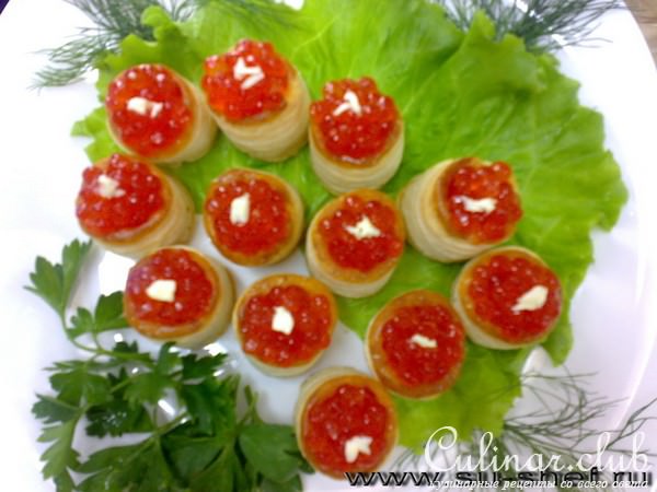 Бочонки из красной икры (под водочку)