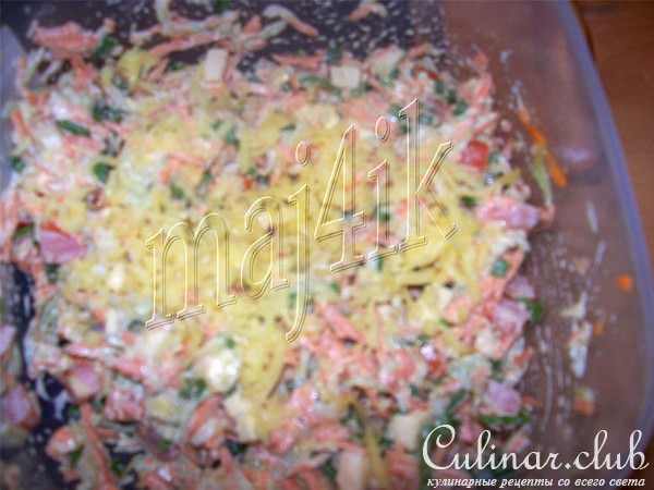 Салатик в мини-тарталетках