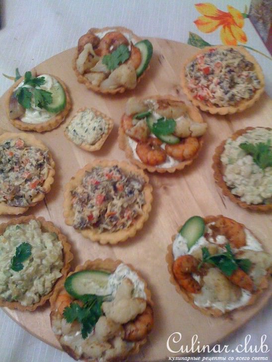 Праздничные корзиночки (закуски)