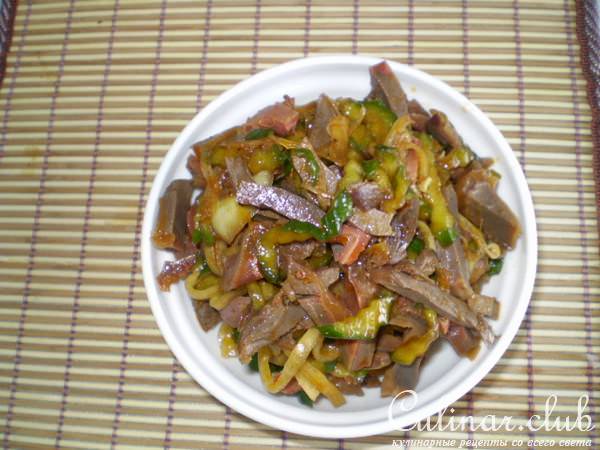 острая закуска из куриных желудков