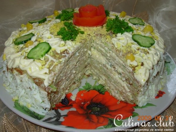 Торт из кабачков " Нежность" 