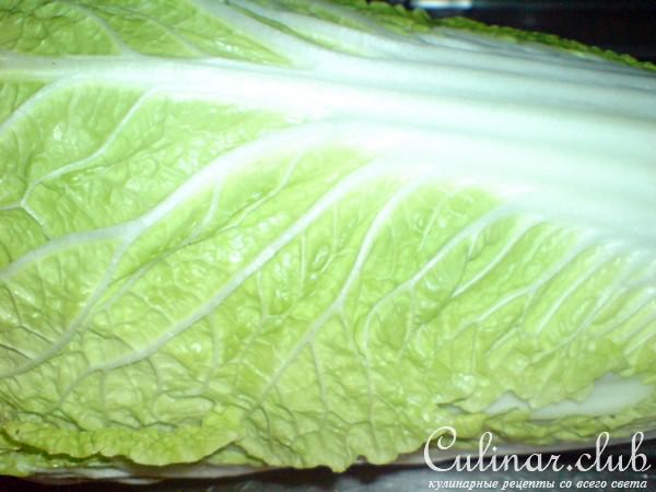 Рулетики из Пекинской капусты и ветчины 
