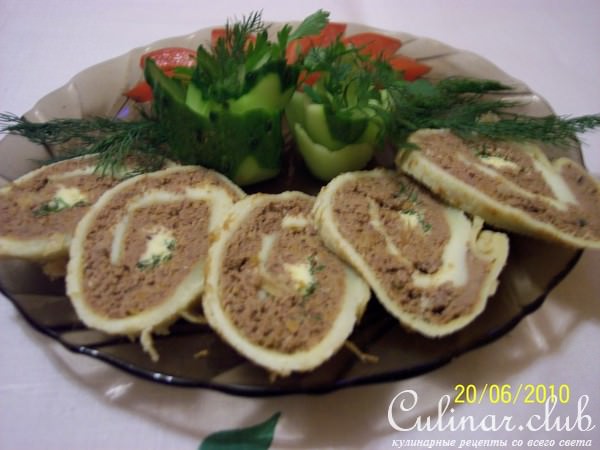 Печеночный рулет(вариант)