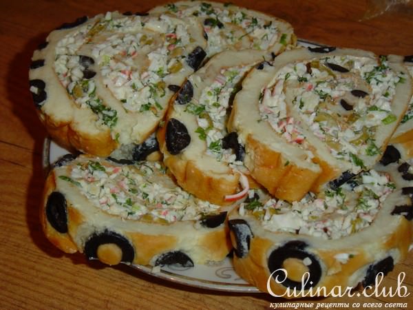 Рулет из заварного теста (вариант)