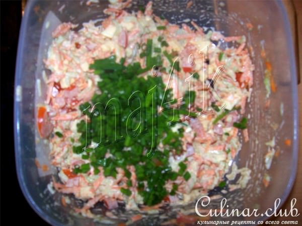 Салатик в мини-тарталетках