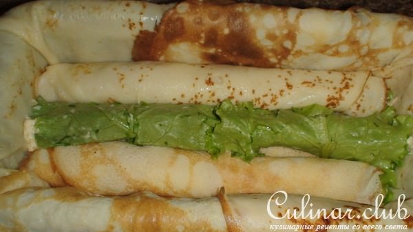 Блинная закуска "Шахматы"