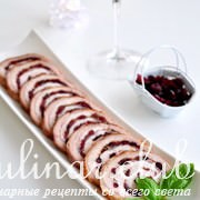 Рулет из свинины с вяленой клюквой и розмарином