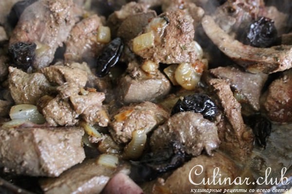 Паштет из свиной печени с черносливом