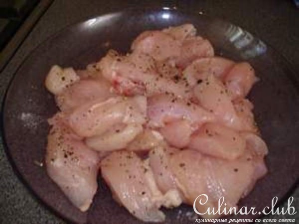 "Куриное филе со сливами"