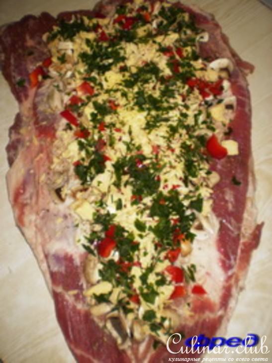 подчеревина фаршированая (вариант)