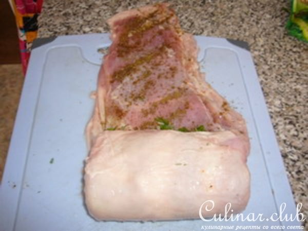 Рулет мясной из бараньей брюшинки