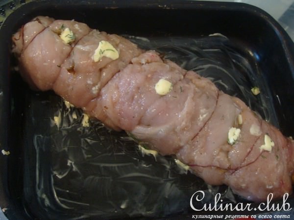куриный рулет с грибами