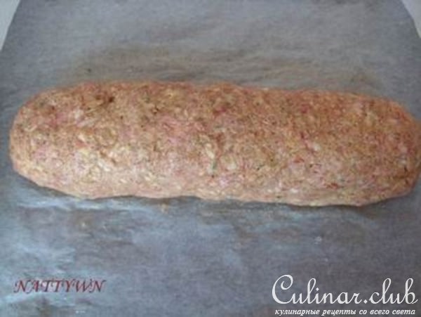 Багет мясной с грибами