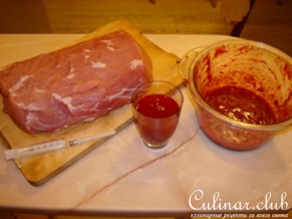 Свинина клюквенная