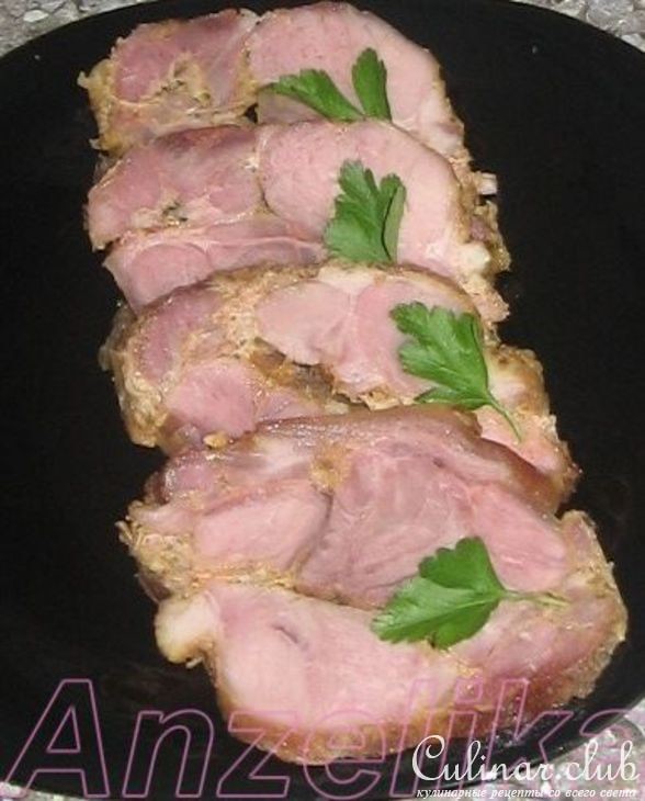 Мясо в горчичном маринаде.