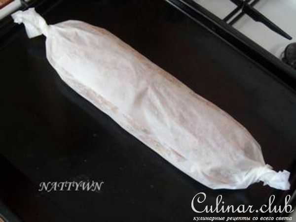Багет мясной с грибами