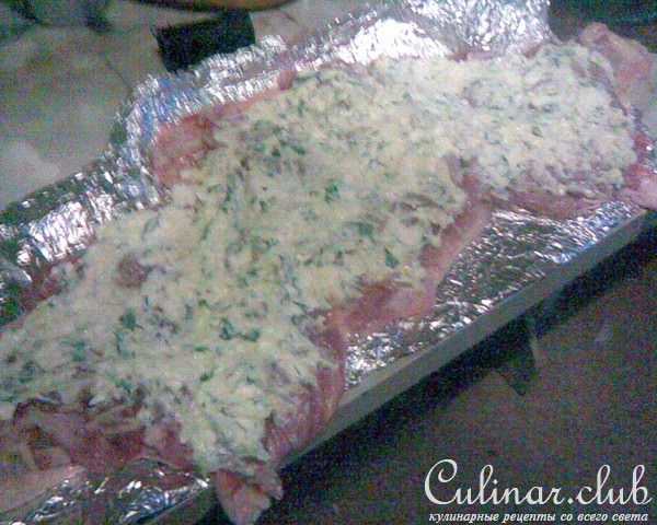 Пикантный куриный рулет