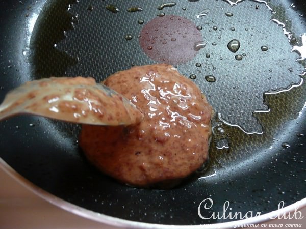 Битки из куриной печени с грибами