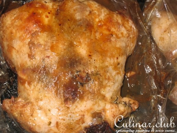 Курица без костей фаршированная фисташками и говядиной (вариант)