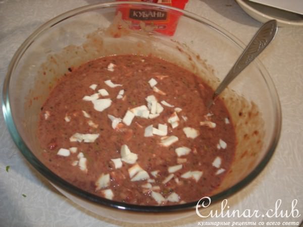 Сальники из куриной печени с брусничным соусом