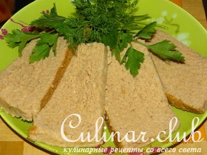 Нежный мясной паштет запеченный