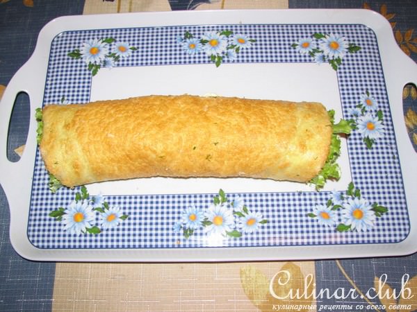 Омлетный рулет по-фински