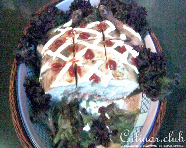 Пасхальный цыпленок (фаршированная курица без костей №...)