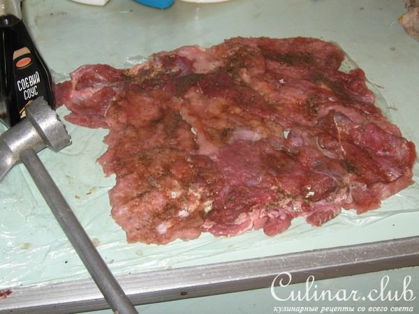 вариант мясного рулета