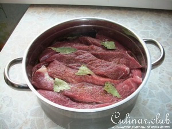 Мясо вяленое по-охотничьи