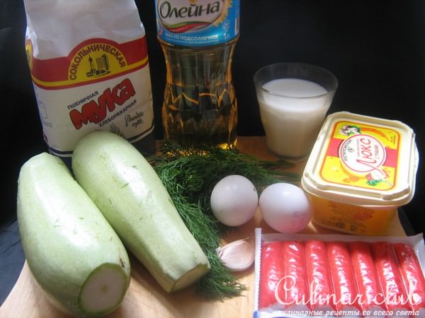 Закусочные "башенки" из кабачков. 