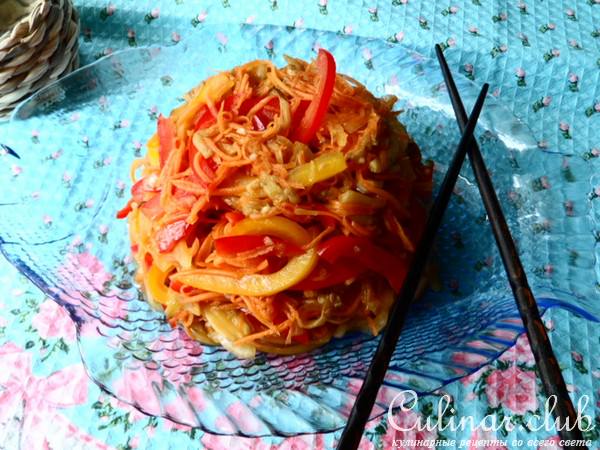 Овощная холодная закуска. 
