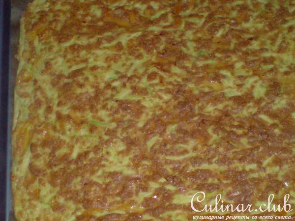 Рулет из цуккини со сливочным кремом 