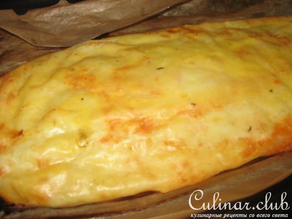 Картофельный рулет с капустой.