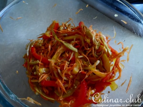 Овощная холодная закуска. 