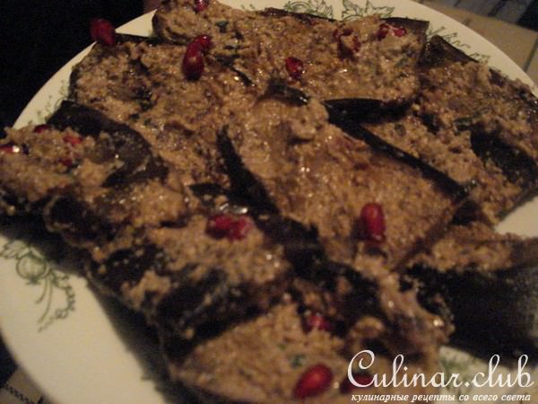 жаренные баклажаны в ореховом соусе