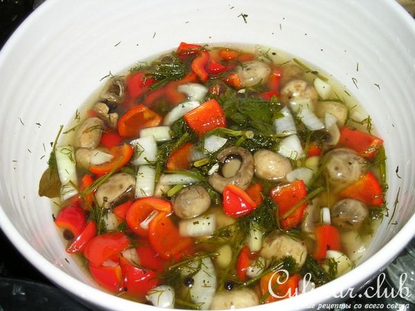 Маринованные шампиньоны быстрого приготовления