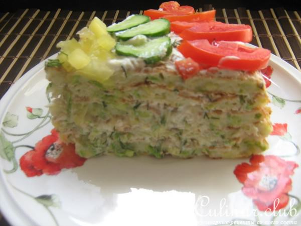Кабачковый торт "Нежный"