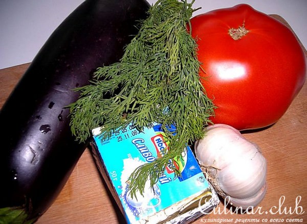 Роллы из баклажана