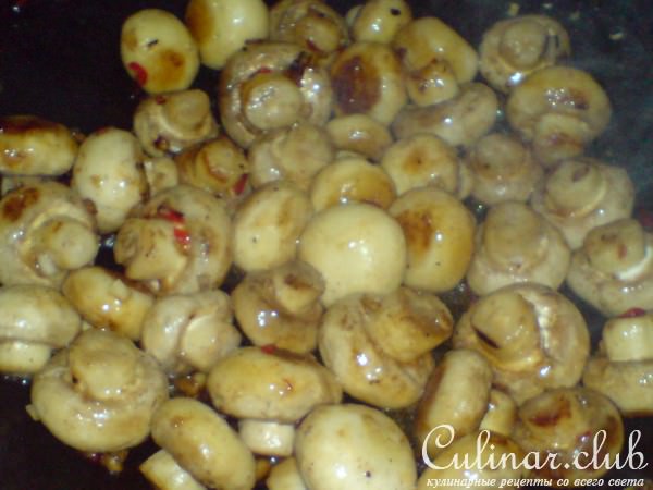 ANTIPASTI с шампиньонами и сушёными помидорами