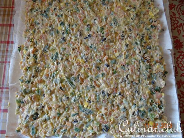Закуска из морепродуктов с лавашем